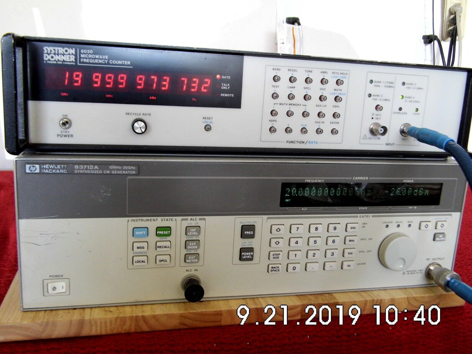 Systron Donner 6030 microwave frequency counter 10hz-26.5Ghz Systron Donner 6030 microwave frequency counter 10hz-26.5Ghz